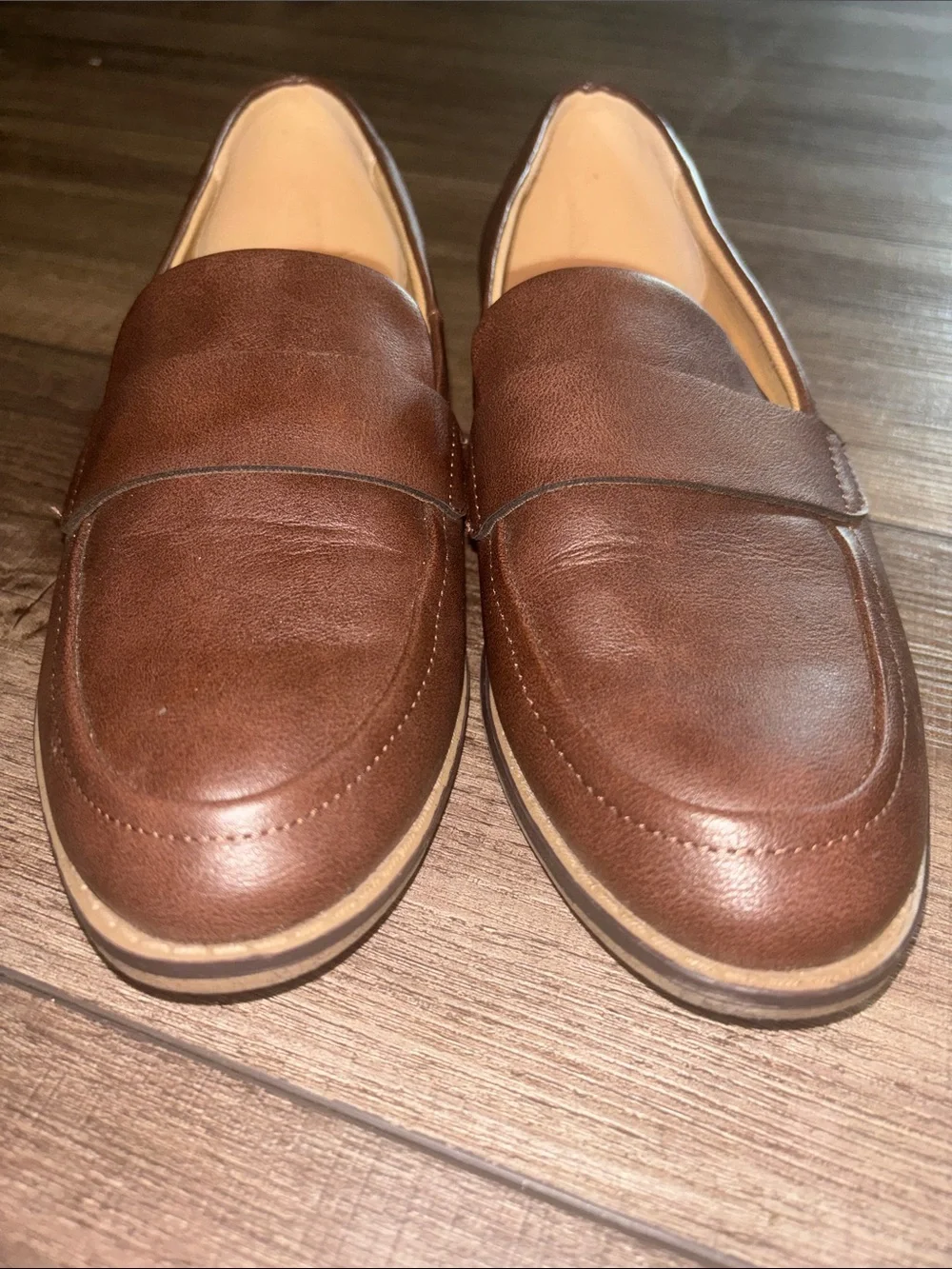 Indigo rd. Women's Brown Leather Penny Loafers